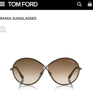 New Tom Ford Rania 64mm Round Mirror Sunglasses